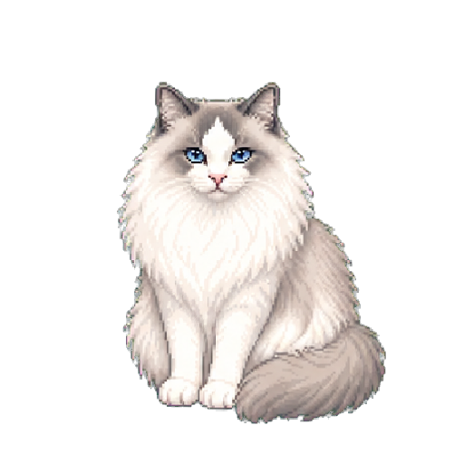 灰白蓝眼睛的小猫桌宠
